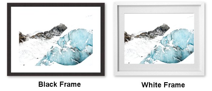 Alpine Glacie Framed Print