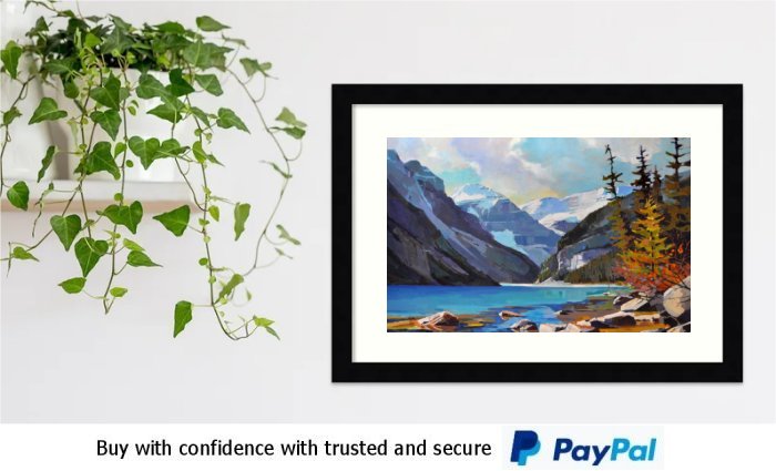 Watercolour Landscape Framed Print