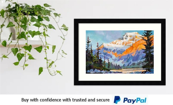 Watercolour Landscape Framed Print