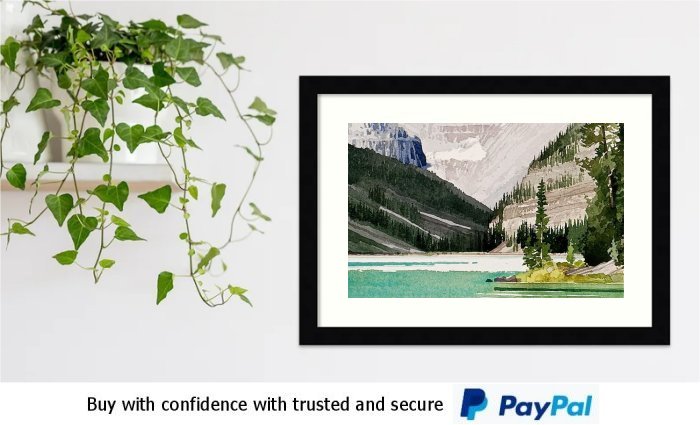 Watercolour Landscape Framed Print