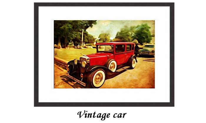 Vintage Car Framed Print