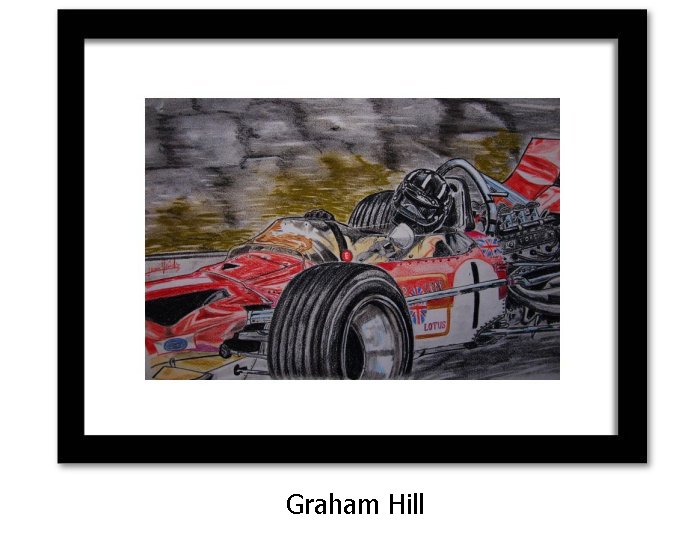 Graham Hill Framed Art Print