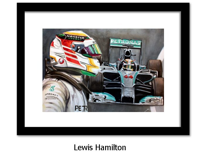 Lewis Hamilton Framed Art Print