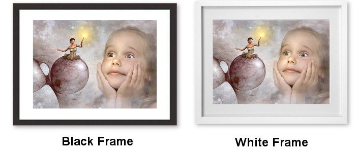 Fantasy Elf And Child Framed Print