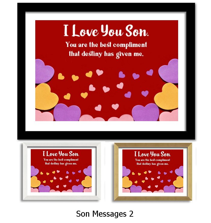 Son Message Framed Print Son Message Framed Print
