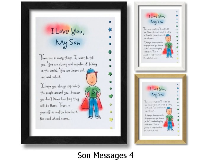 Son Message Framed Print