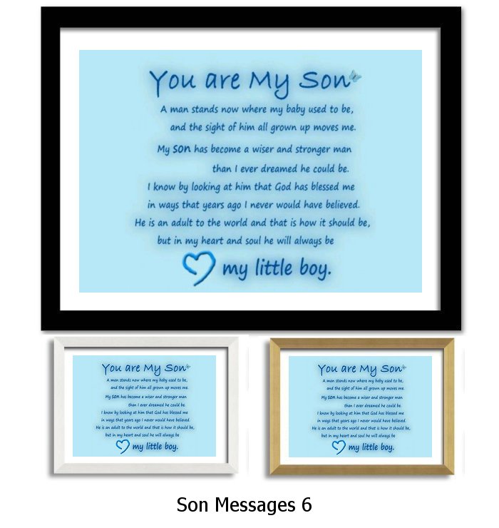 Son Message Framed Print