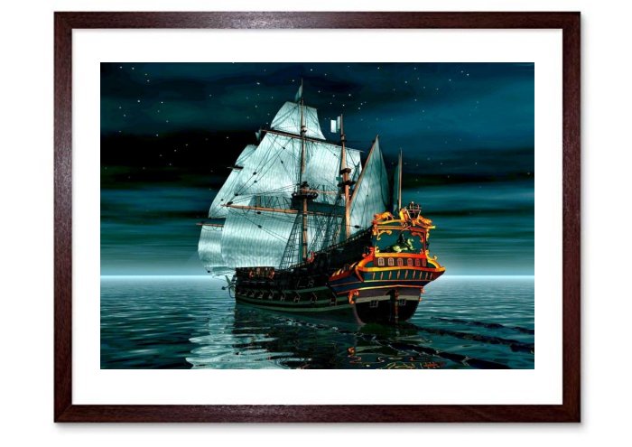 Pirate Ships Framed Print