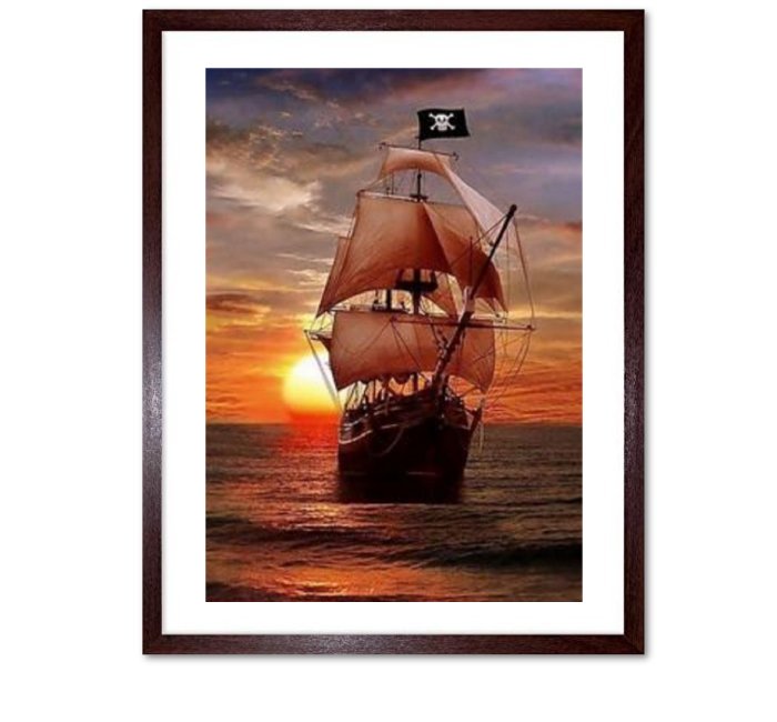 Pirate Ships Framed Print