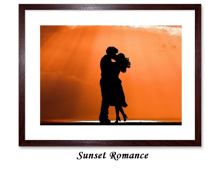 Sunset Romance Framed Print