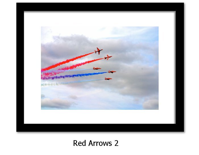 Red Arrows Framed Print 
