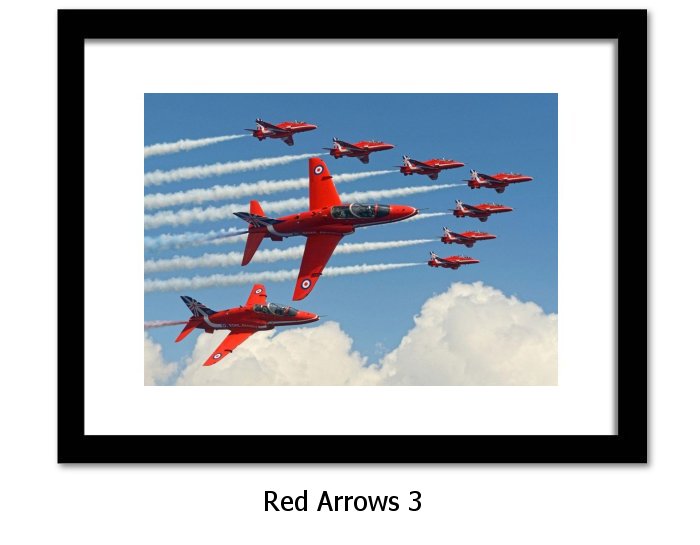Red Arrows Framed Print 