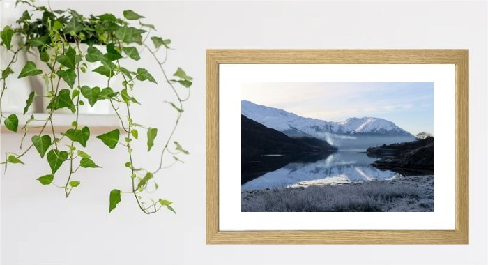 Mountain Snow Framed Print