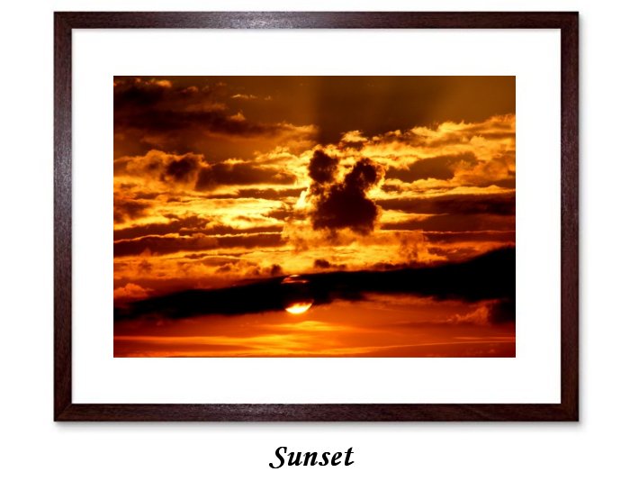 Sunset Sky Sun Cloud Twilight Red 