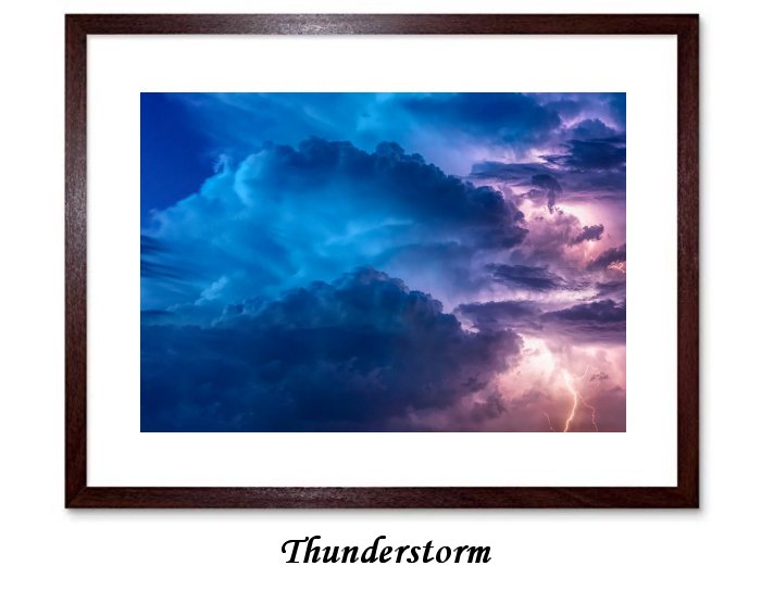 Thunderstorm Framed Print