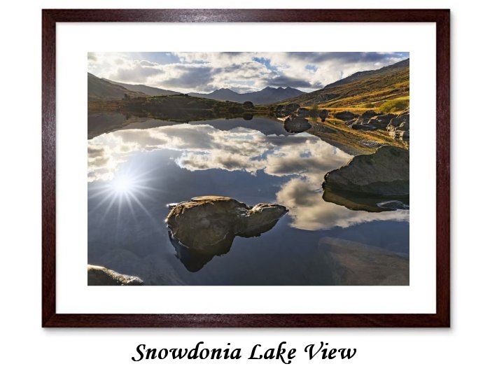 Snowdonia Lake View Framed Print
