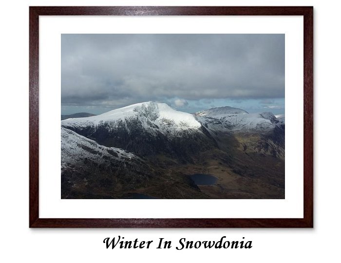 Winter In Snowdonia Framed print