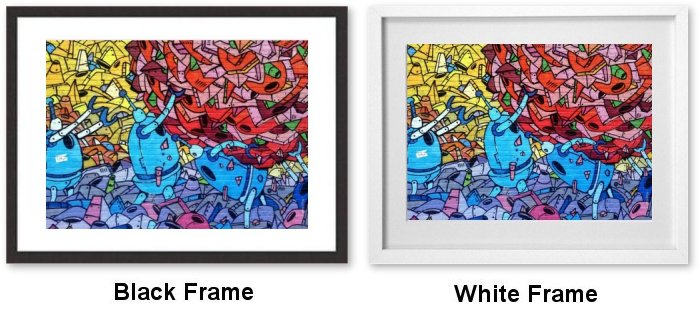 Urban Wall Muralk Framed Print