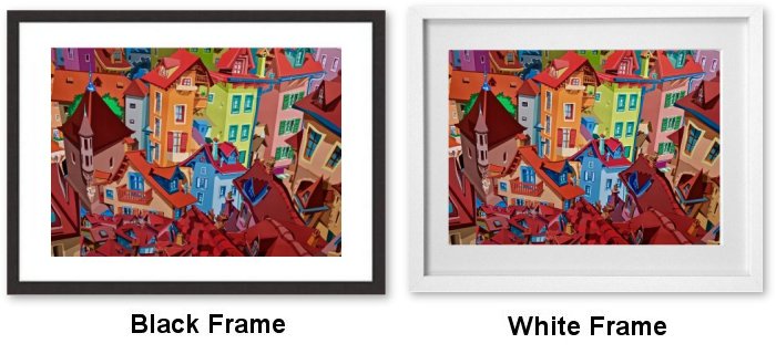 City Street Framed Print