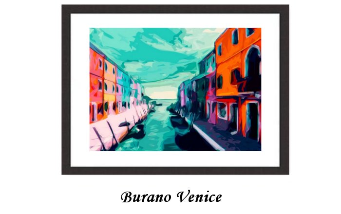 Burano Venice Framed Print